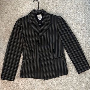 Anne Klein stripped blazer